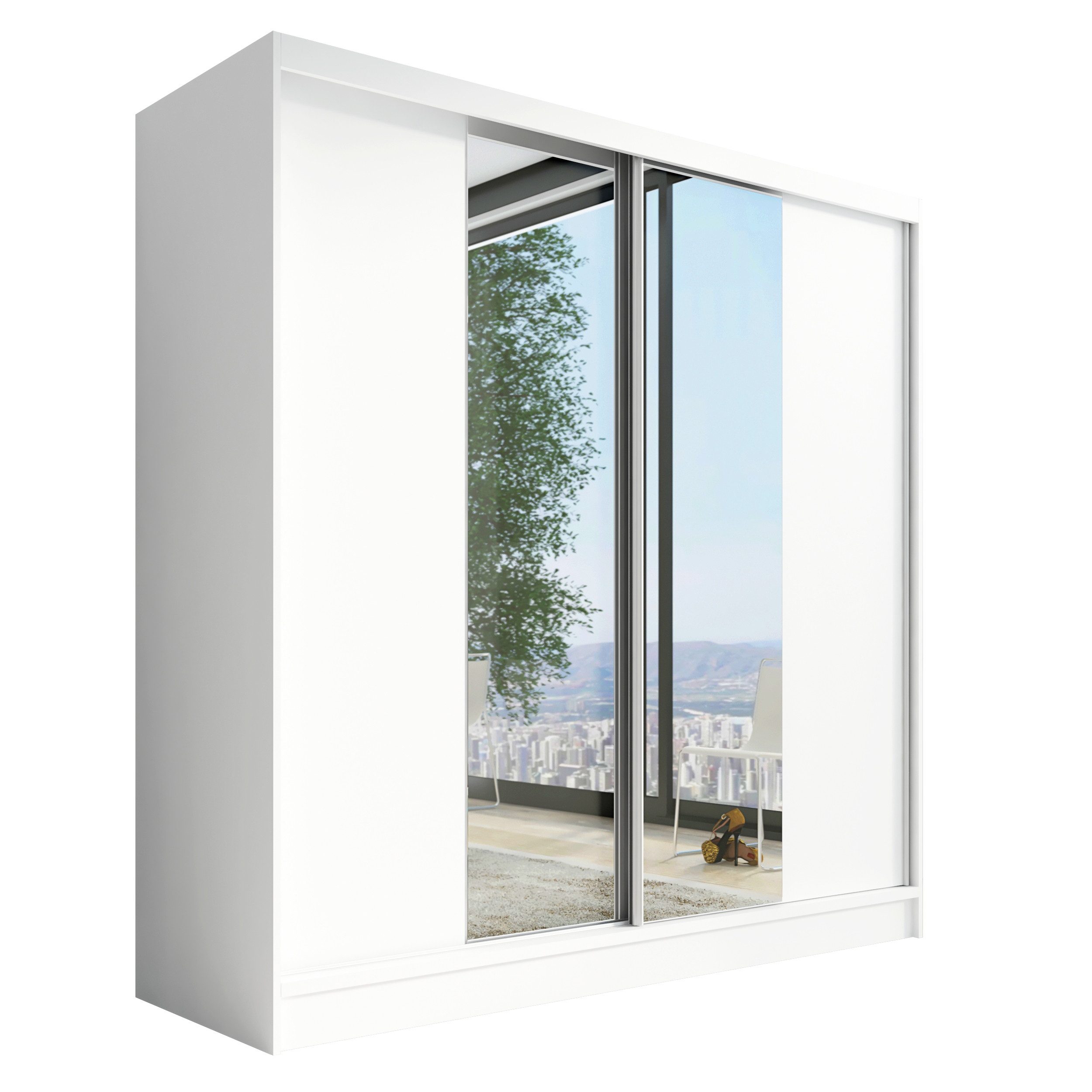 A&J MöbelLand GmbH Schiebetürenschrank DUO mit Spiegel (TOP ANGEBOT! Geräum günstig online kaufen