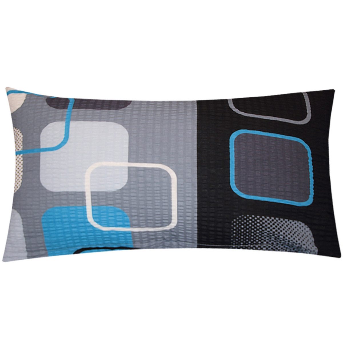 Heubergshop Kissenbezug, (1 Stück), 40x80cm 100%Baumwolle Karos Kariert (1x 396/3-Dunkel-40x80-Seersucker)