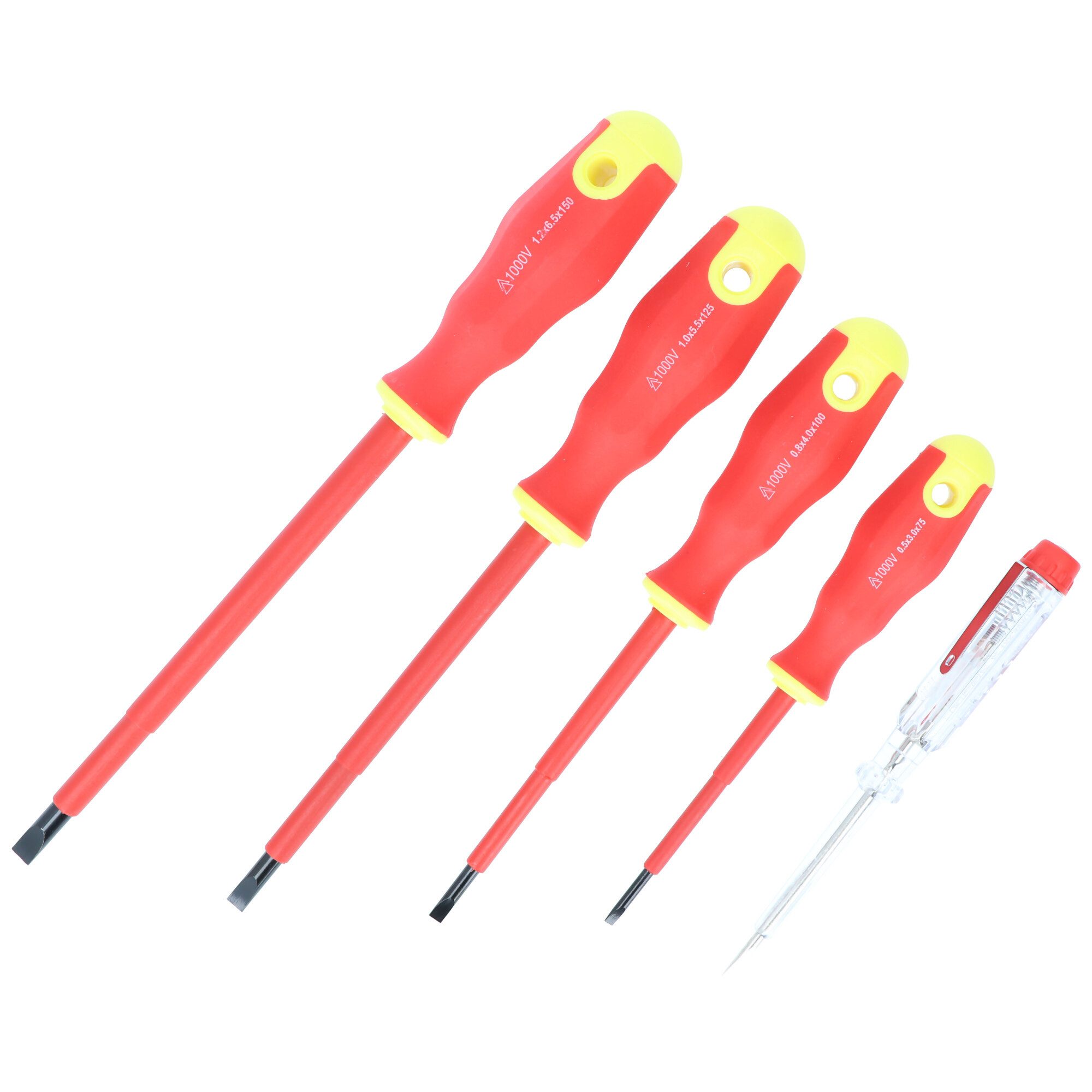 fixPOINT Bit-Set Elektro-Schraubendreher-Satz 8 teilig inklusive Phasenprüfer