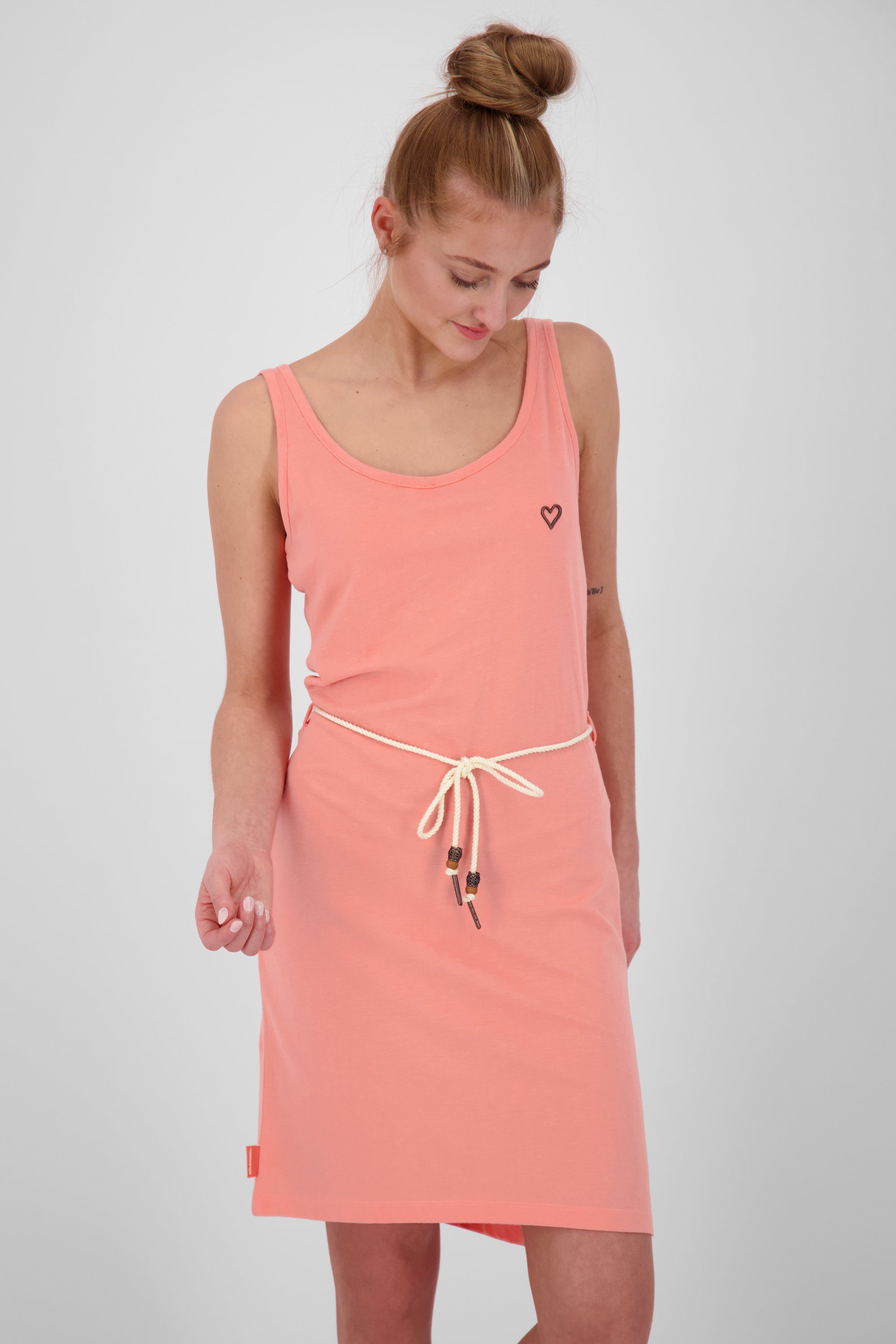 Alife & Kickin Damen Kleid JenniferAK Sommerkleid, Dress Blusenkleid peach