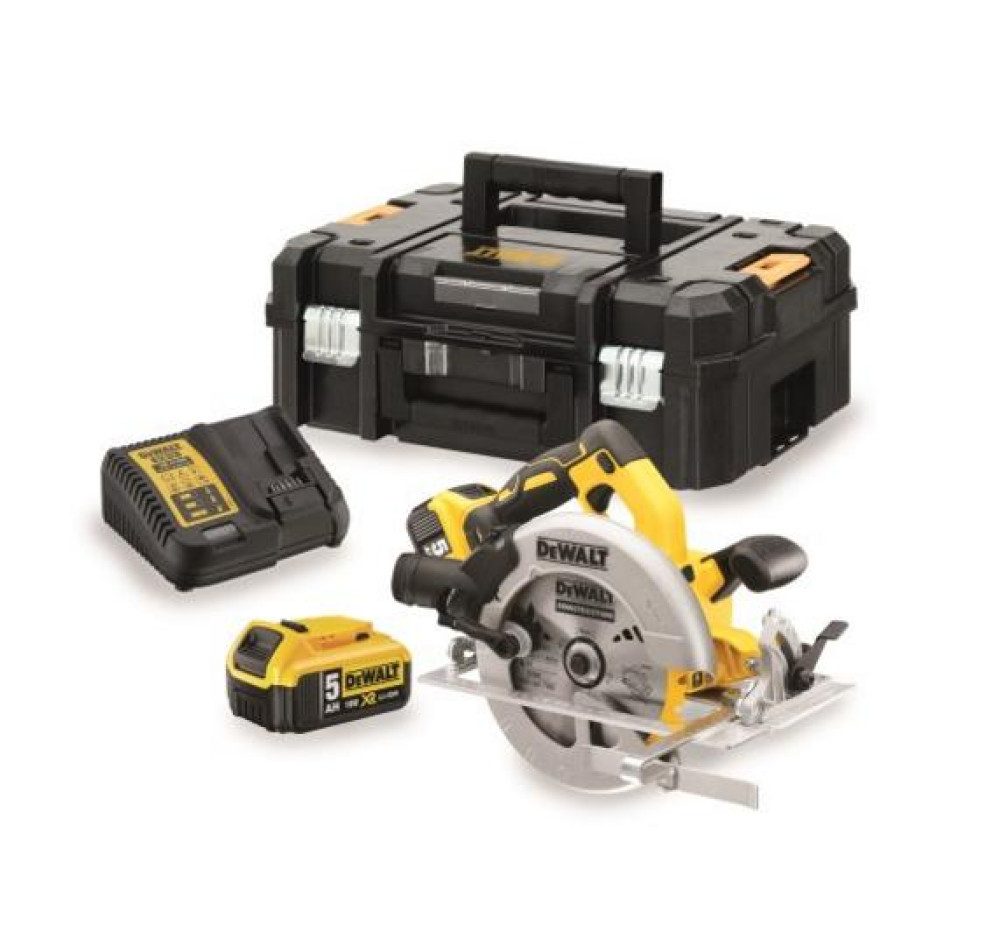 DeWalt Akku-Handkreissäge DEWALT Akku-Kreissäge 18V DCS570P2 184mm mit 2x5,0Ah Akkus