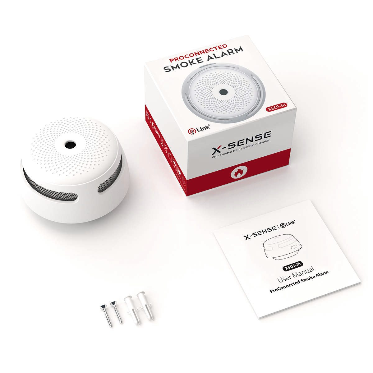 X-SENSE X-Sense XS01-M Vernetzter RF-Funk-Mini-Rauchmelder Rauchmelder (85 dB Alarm)