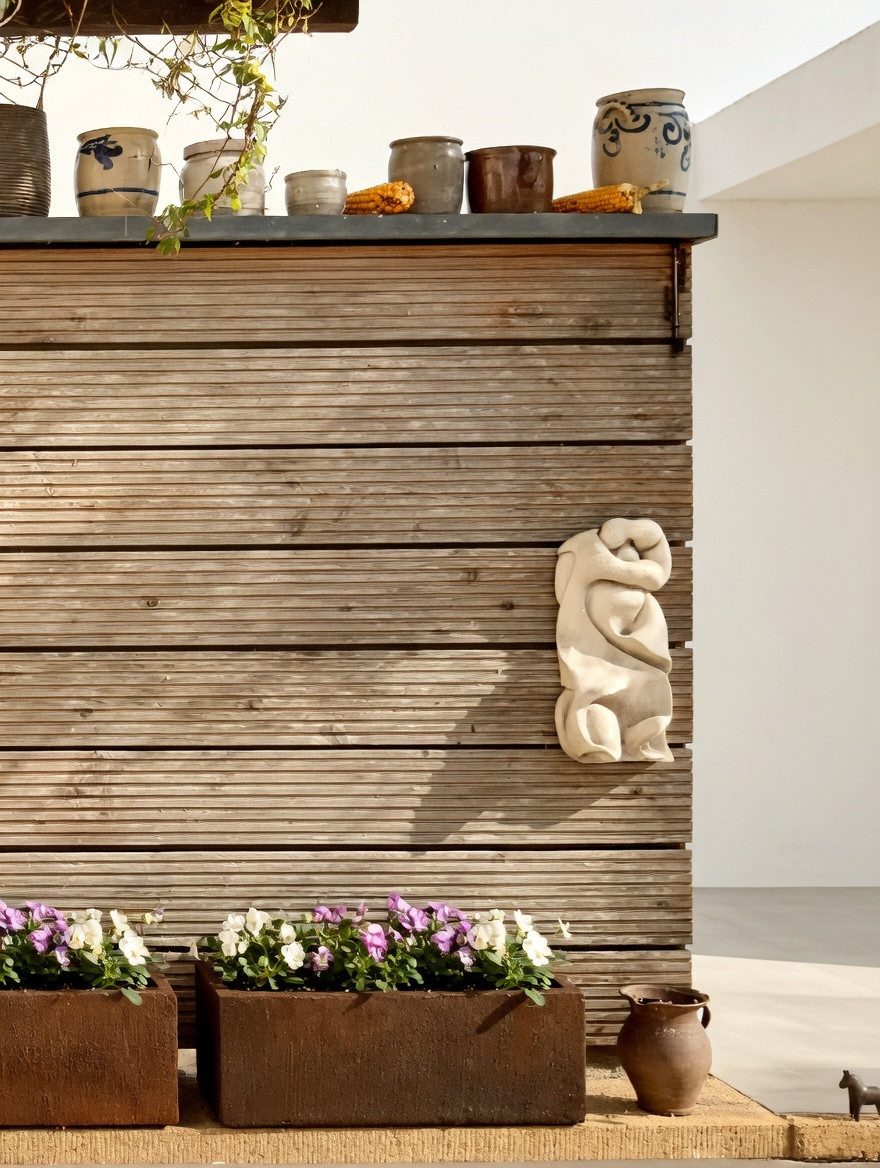 Pflanzwerk® Pflanzkübel TUB Frostbeständiger Fensterbank Premium Blumenkübel mit Lotus-Effekt, Fiberglas - Handgefertigt - Rechteckig – Frostbeständig