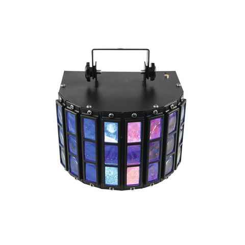 EUROLITE Discolicht LED Strahleneffekt kompakt und party-ready 5 Farben Beamshow, RGBWA (rot, grün, blau, weiß, amber)