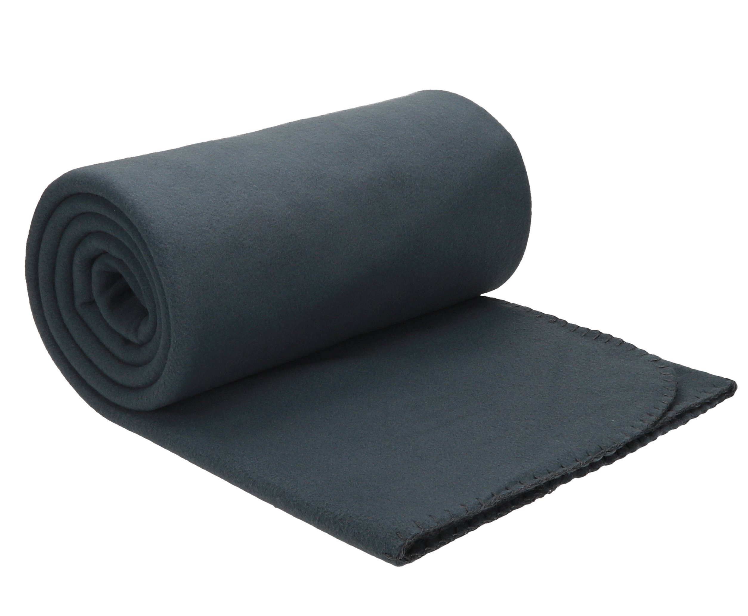 Wohndecke Luxus Fleecedecke Kuscheldecke Größe 130x170 cm Farbe anthrazitgr günstig online kaufen