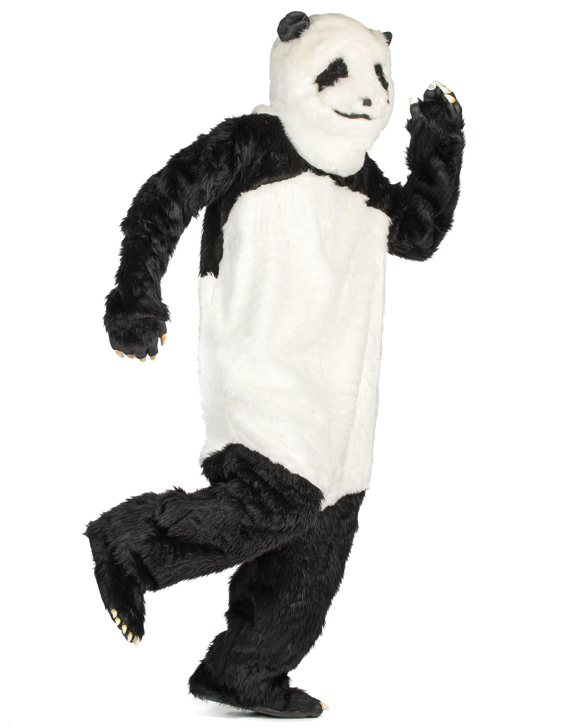 JADEO Kostüm Panda Kostüm Overall schwarz-weiss