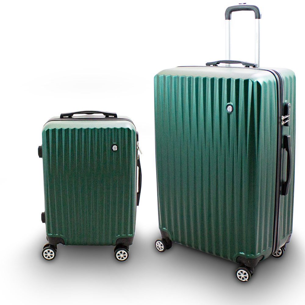 Barut Trolleyset Barut Reisekofferset 2-teilig M + XL Modell General Grün, 4 Rollen, (Set, 2 tlg., MS-17287)