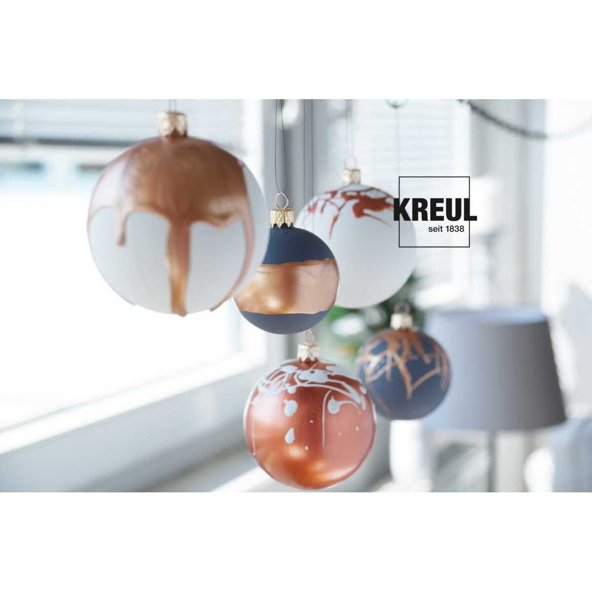C. KREUL Acrylfarbe KREUL Acryl Metallicfarbe anthrazit 50ml Glas