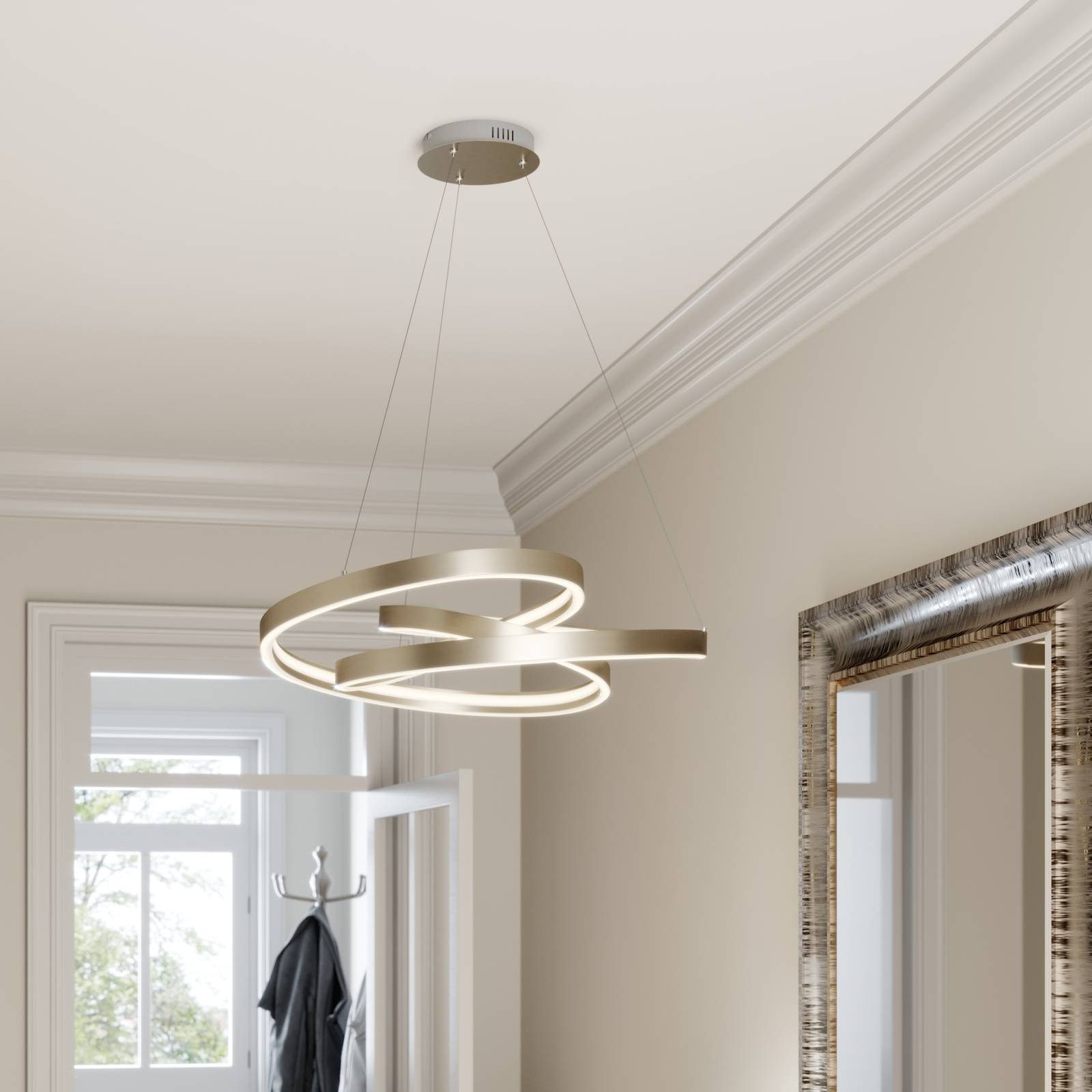 Lucande Hängeleuchte Gunbritt, Enthalten, LED 70 W gesamt, warmweiß