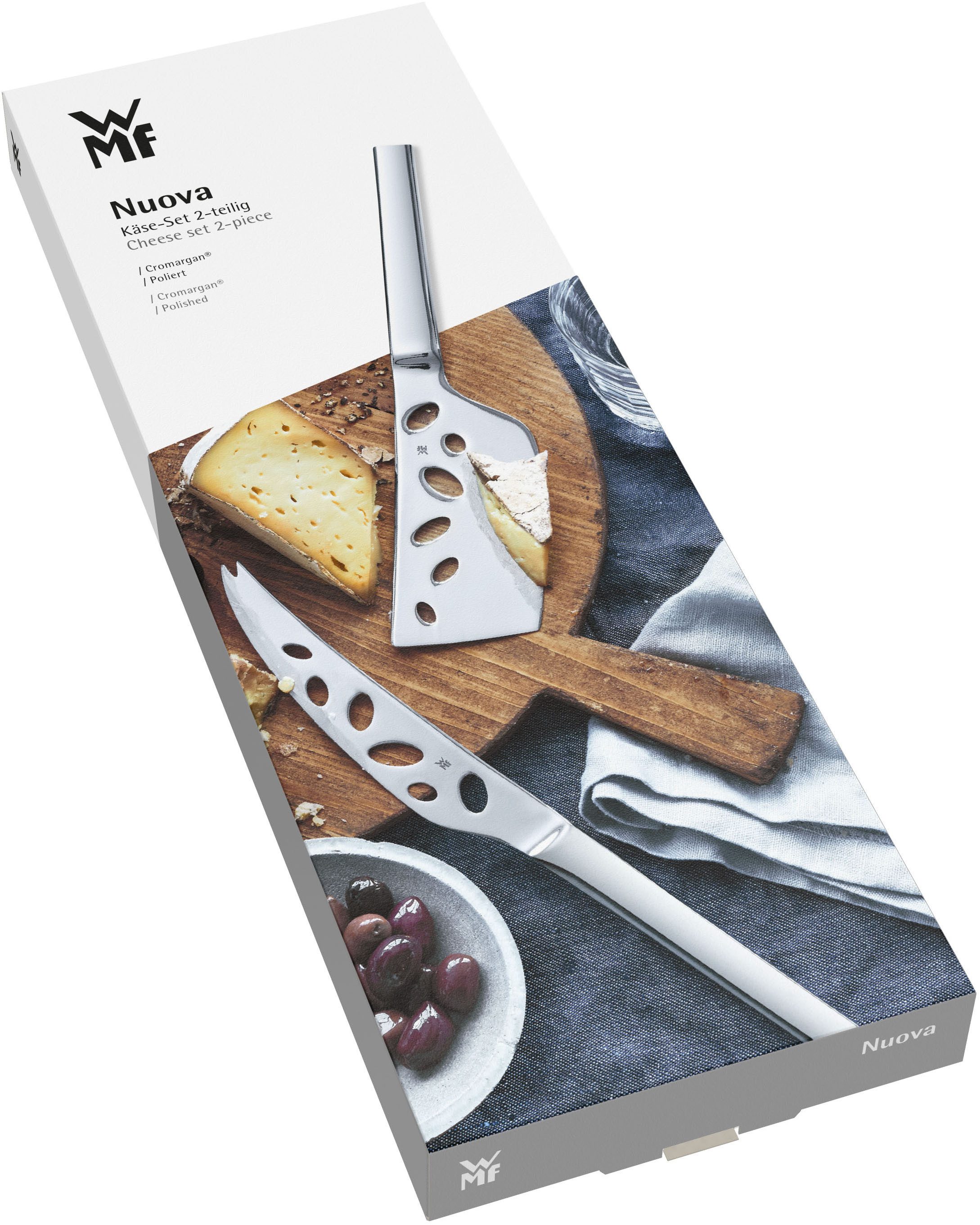 WMF Käsemesser Nuova, Käsemesser 27,5 cm, Käsebeil 24 cm, Cromargan Edelstahl rostfrei 18/10