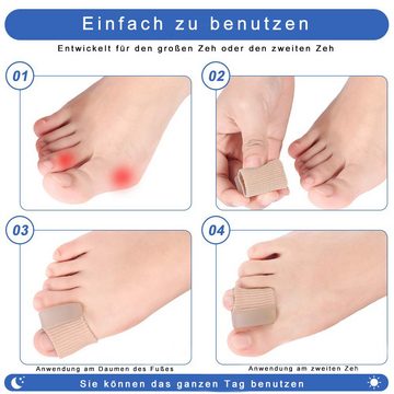 COOL-i ® Hallux-Bandage, 2 Paar Gel Zehenspreizer: Hallux Valgus & Hammerzehen Hilfe