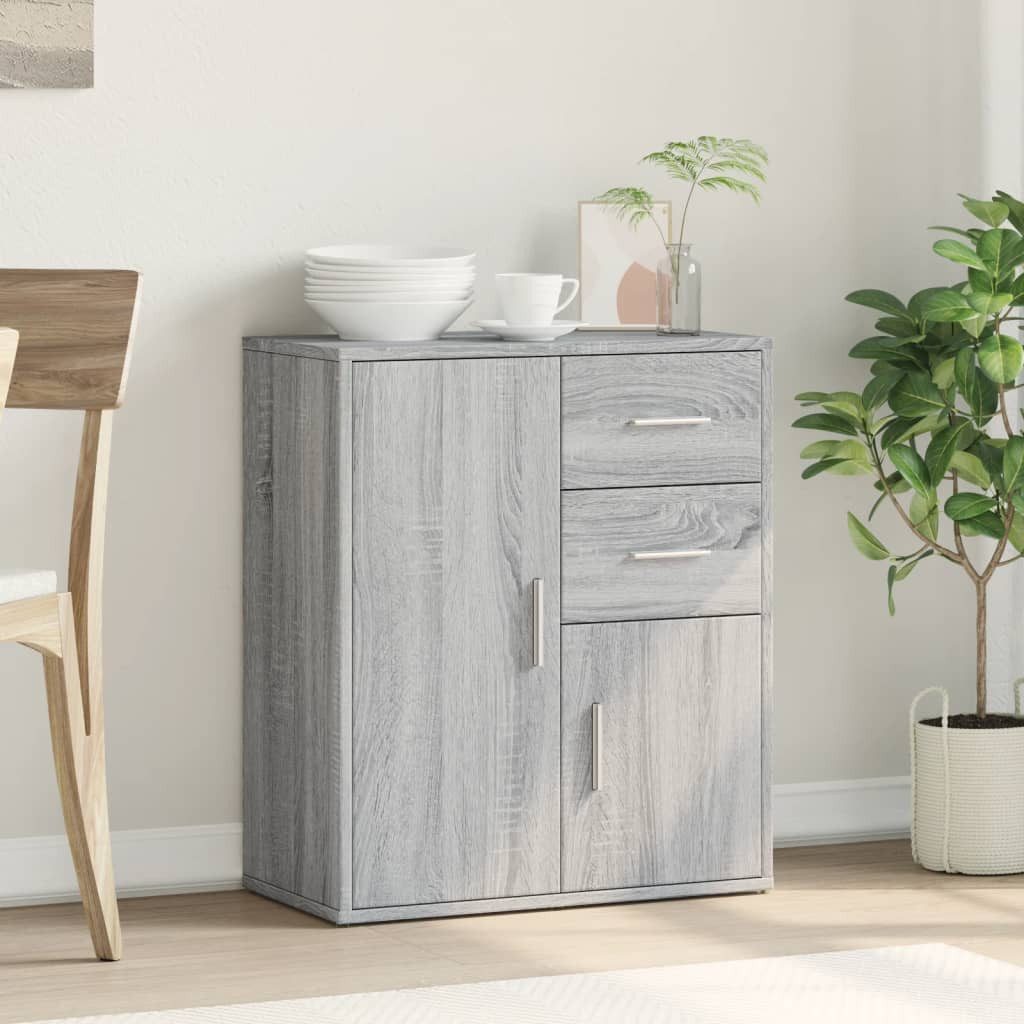 vidaXL Sideboard Sideboard Grau Sonoma-Eiche 60x31x70 günstig online kaufen