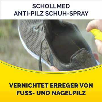 Scholl Fußpflegespray Anti-Pilz Schuh-Spray Vernichtet Erreger Fußpflege 250ml dermatologisch getestet, 2-tlg., Schuhdesinfektionsspray mit Langzeitwirkung Schutz Pflege