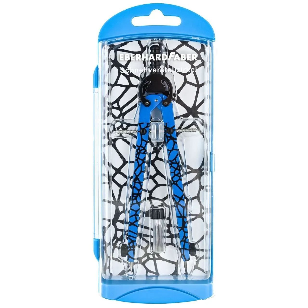 Eberhard Faber Zirkel Eberhard Faber Schnellverstellzirkel neon blau