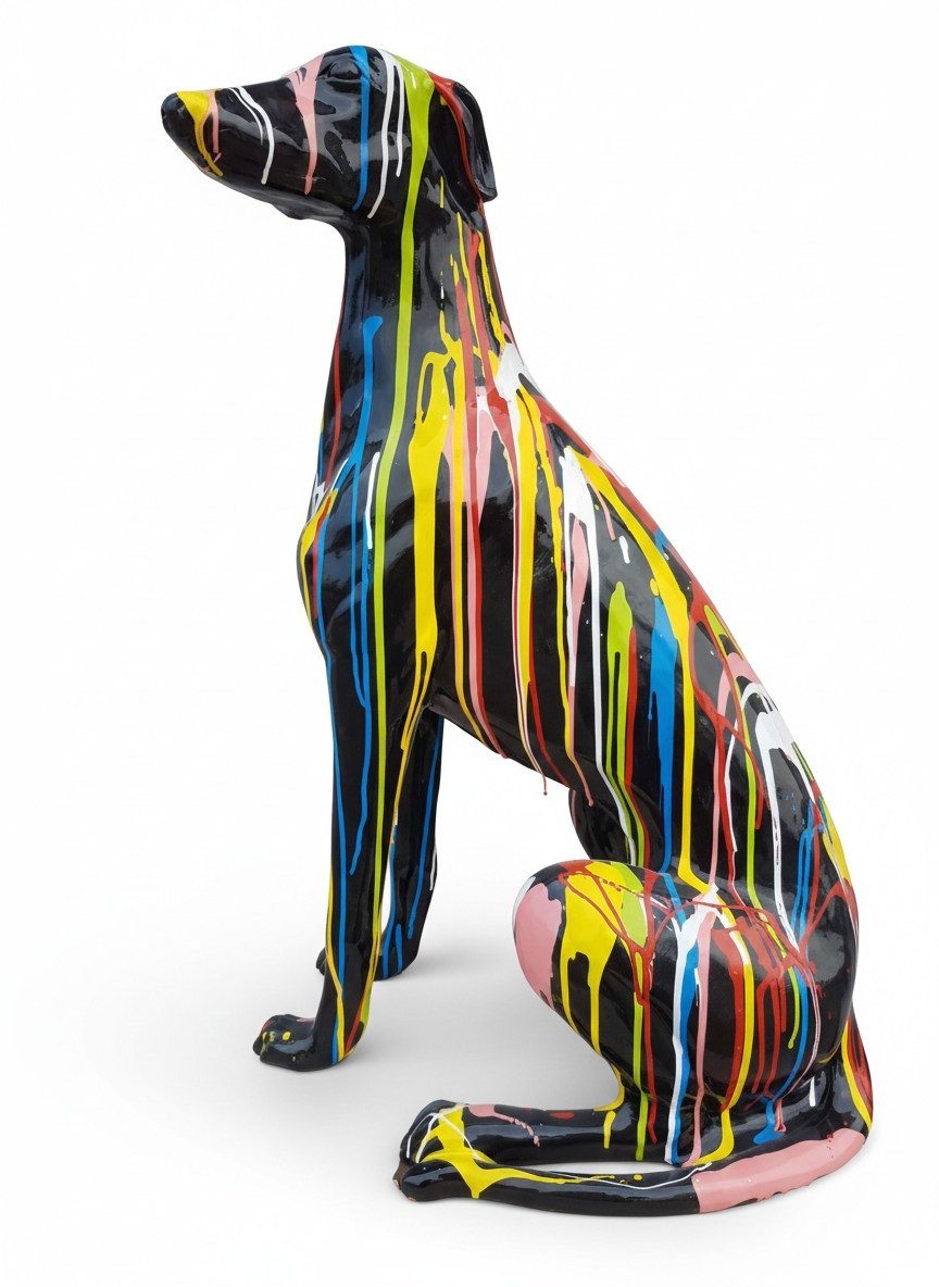 JVmoebel Skulptur Moderne Hundeskulptur aus edlem Material in harmonischen Farben Sofort (1 St), Made in Europe