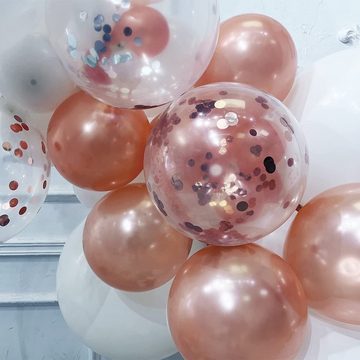Coonoor Luftballon Geburtstag Party Konfetti Ballons, Luftballon Deko Girlande