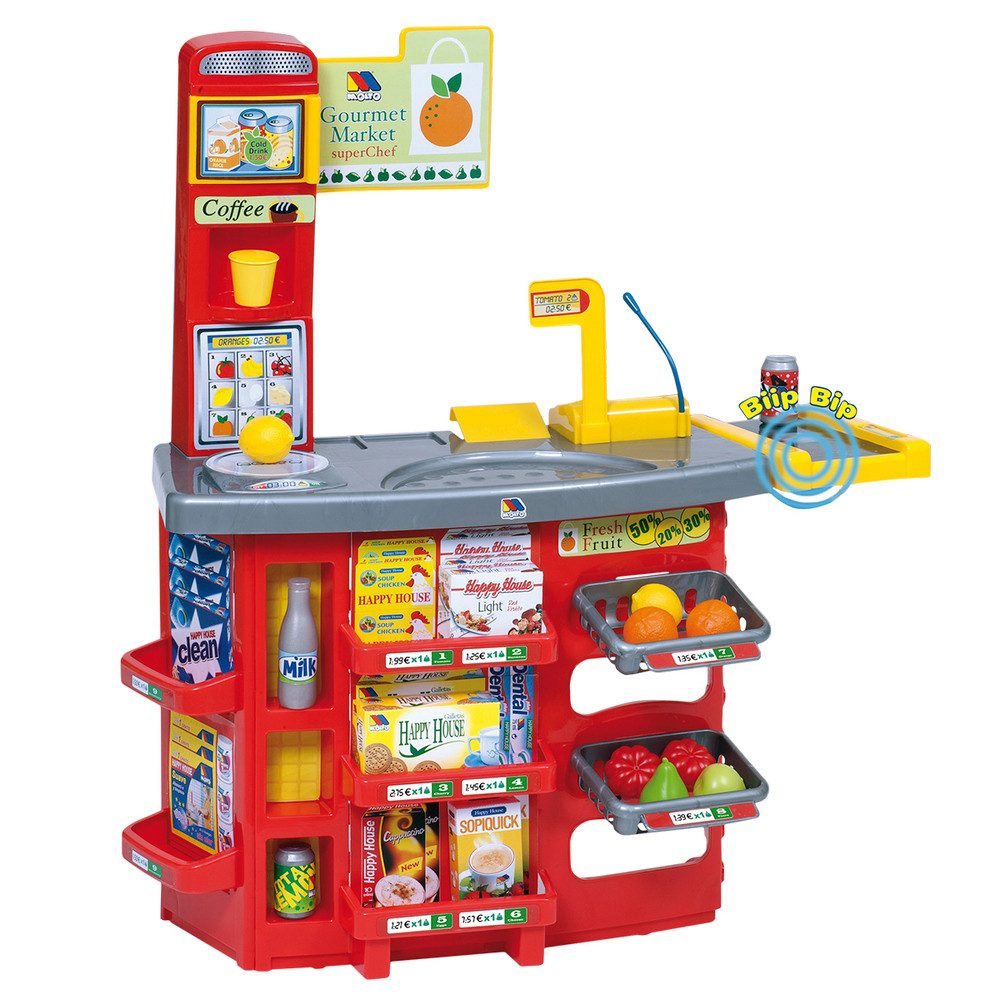 Molto Spielküche Spielzeug-Supermarkt mit Zubehör Polypropylen