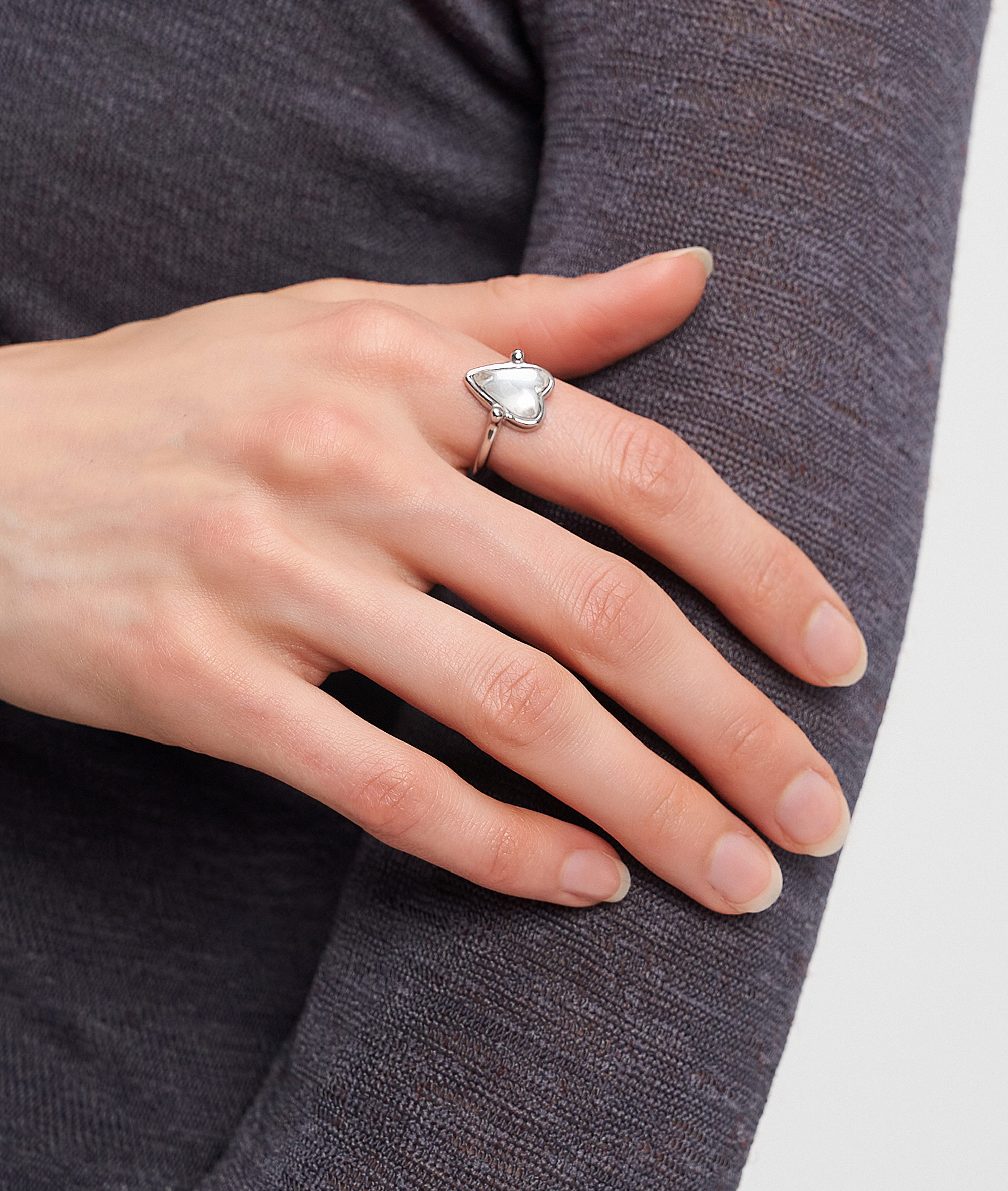 Liebeskind Berlin Fingerring Schmuck Geschenk Glass Heart Ring, mit Glasste günstig online kaufen