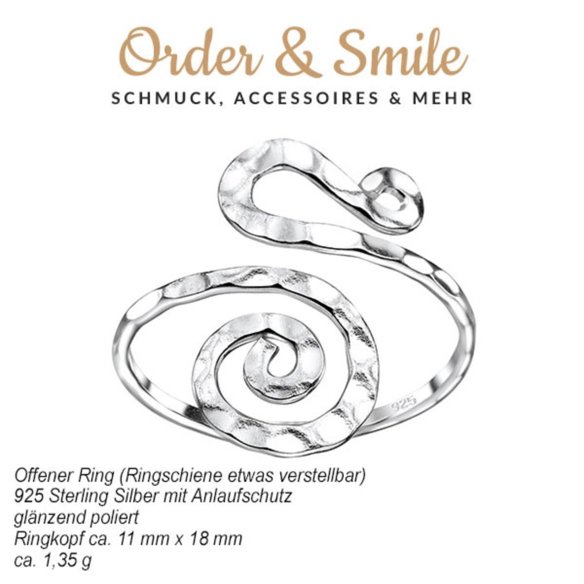 Order & Smile Schmuck Silberring Ring günstig online kaufen