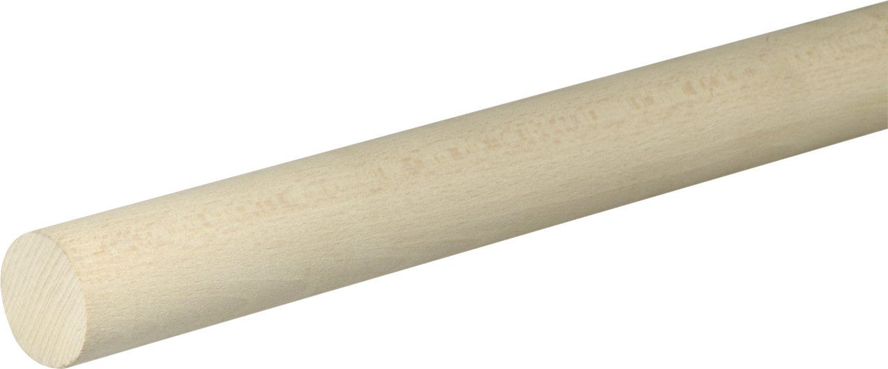 FN Neuhofer Sockelleisten-Zwischenstücke FN Neuhofer Rundstab glatt 100 cm 35 x 35 mm Buche