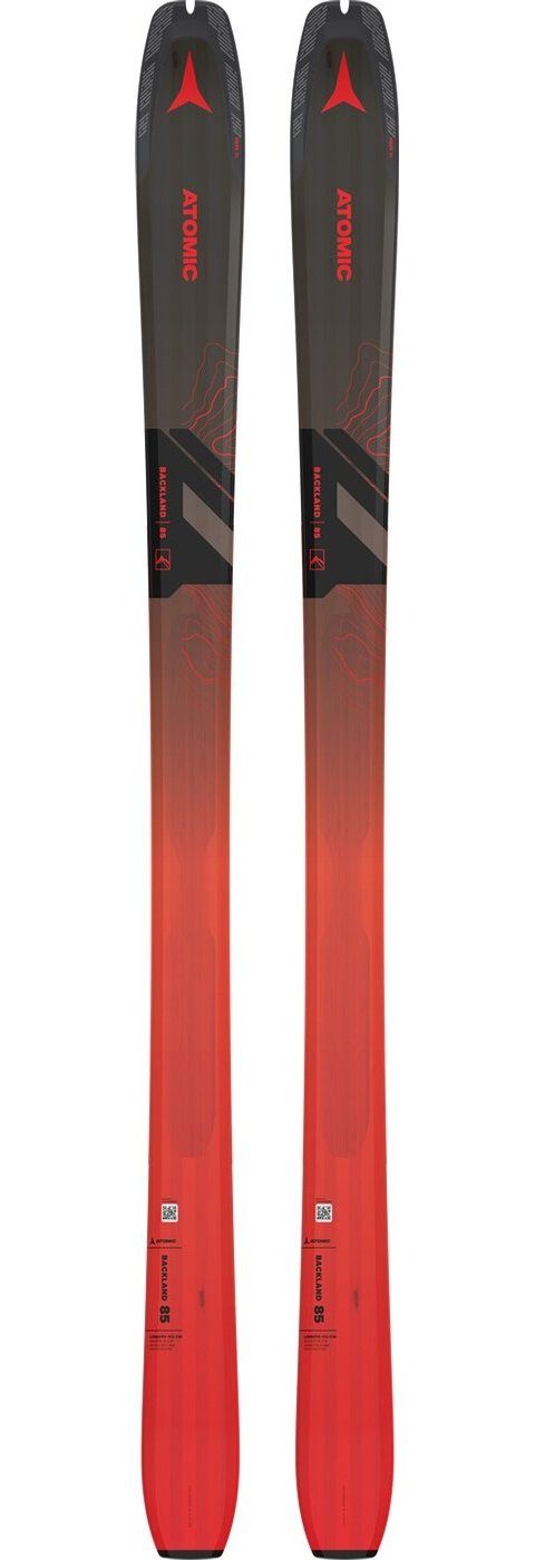 Tourenski BACKLAND 85 + SKIN 85/86 BLACK BLACK/RED/