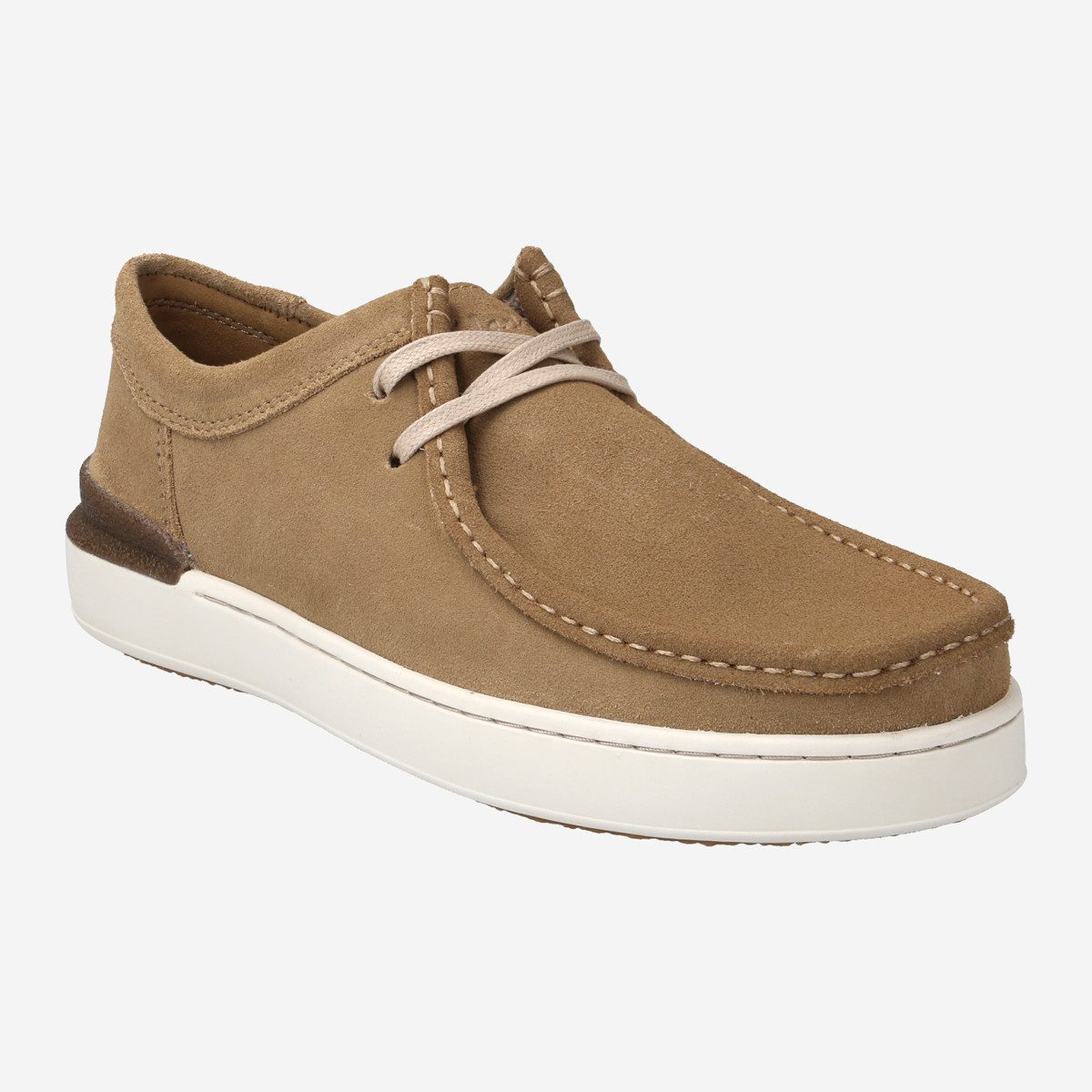 Clarks Clarks CourtLiteWally Dark 26170281 7, Schnürschuhe, Beige, Herren Schnürschuh