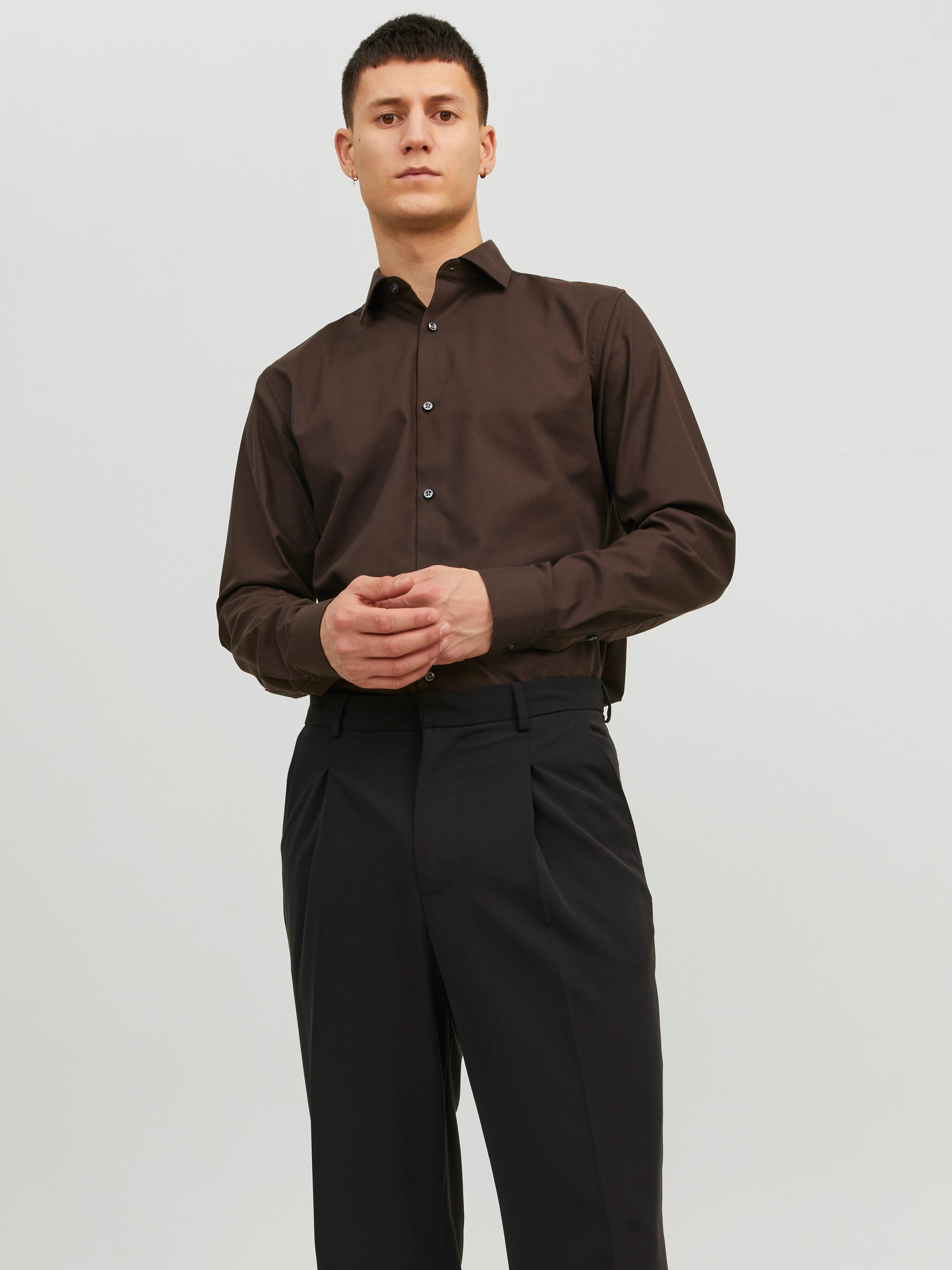 Jack & Jones Langarmhemd JPRBLAPARKER Slim Fit Hemd, atmungsaktiv, ideal für den Alltag Baumwolle, slim fit