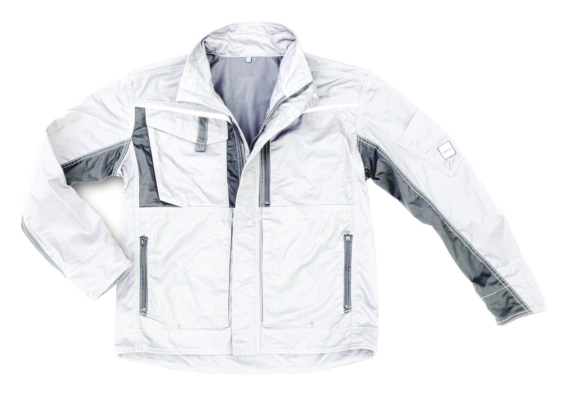 Excess Arbeitsjacke Champ weiß / grau