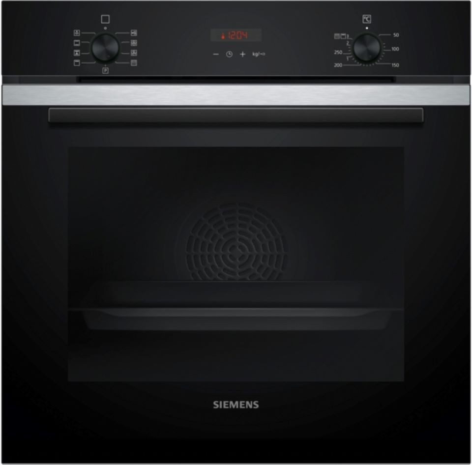 SIEMENS Backofen iQ300 HB273ABS3, Einbau-Backofen, Edelstahl, EEK: A+, mit Teleskopauszug nachrüstbar, activeClean® - Selbstreinigungs-Automatik