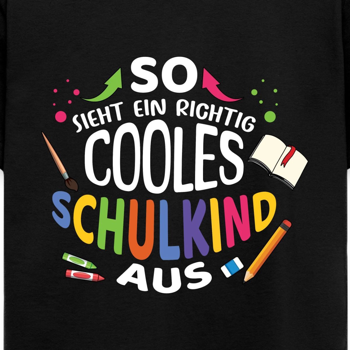 Spreadshirt T-Shirt Cooles Schulkind Einschulung Bunt ABC Schütze Kinder T-Shirt (1-tlg)