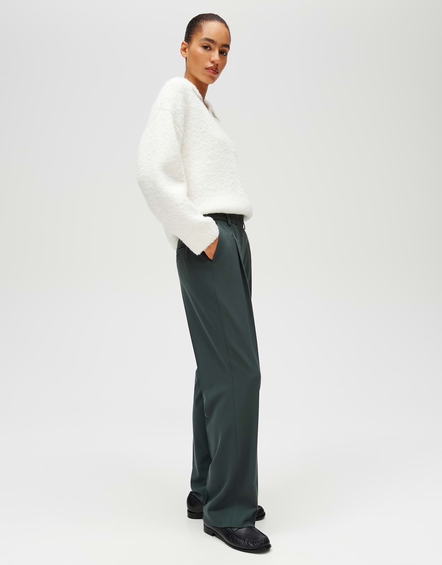 OPUS PANTS Stoffhose MOIRA Wide Leg mit Komfortbund verdeckter Zip-Fly, weicher Griff, elastischer Stoff – Bild 5 von 5