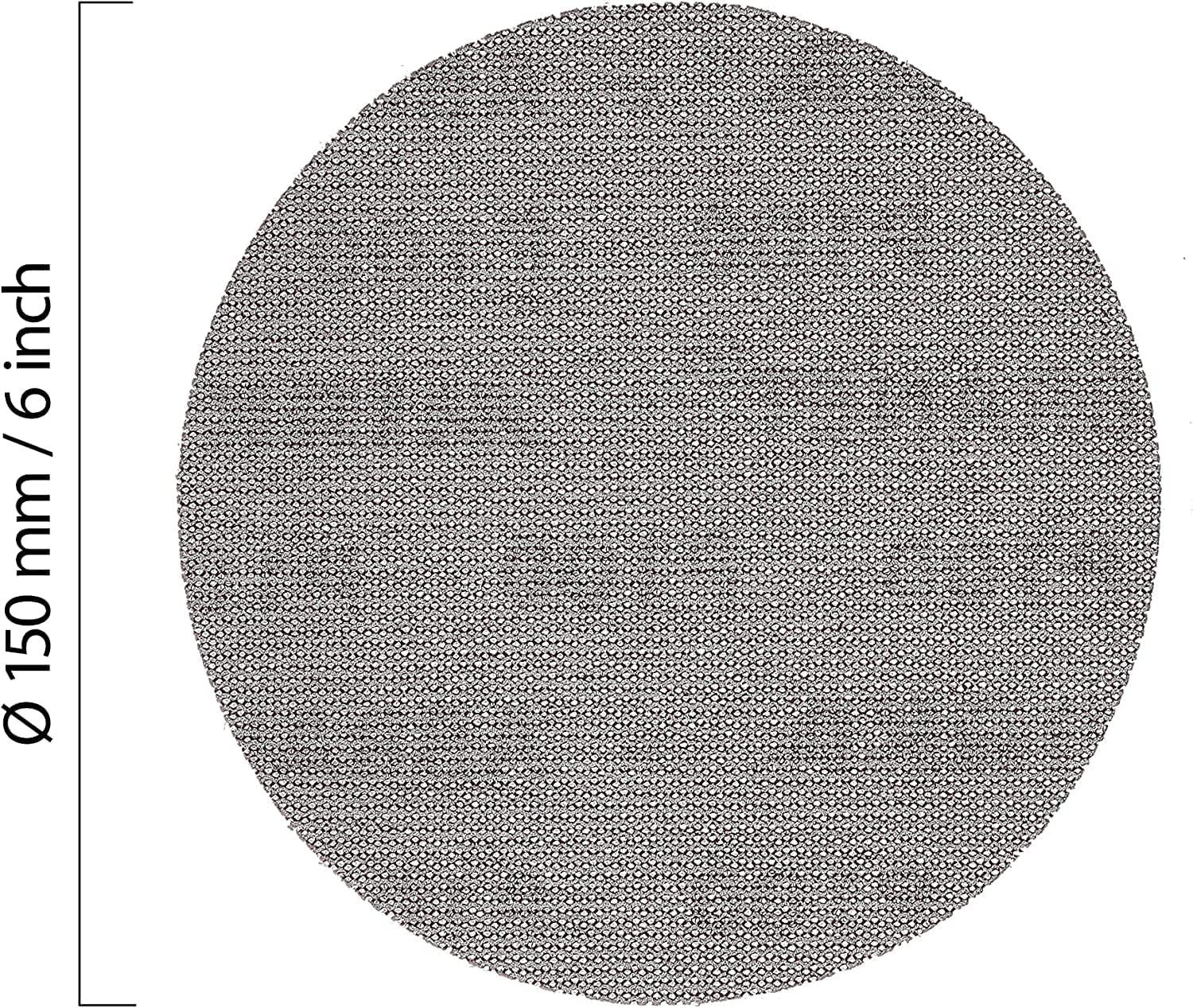 Mirka Schleifpapier Abranet Schleifscheiben (Mix Pack), (35 St), Ø150mm, Schleifen von Holz, Spachtel, Lack, Kunststoff