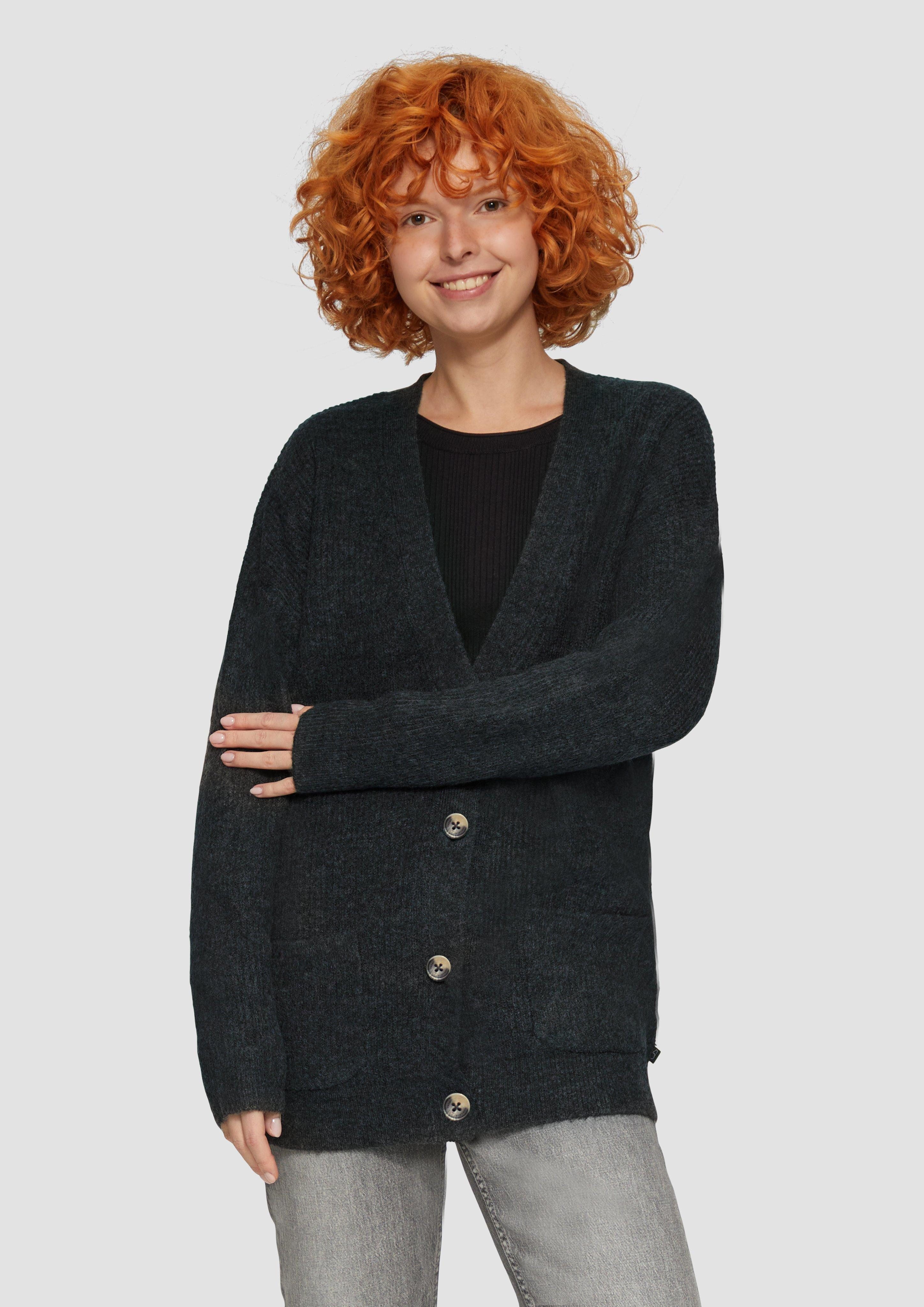 Funktionsjacke Weiche Strickjacke in Melange-Optik