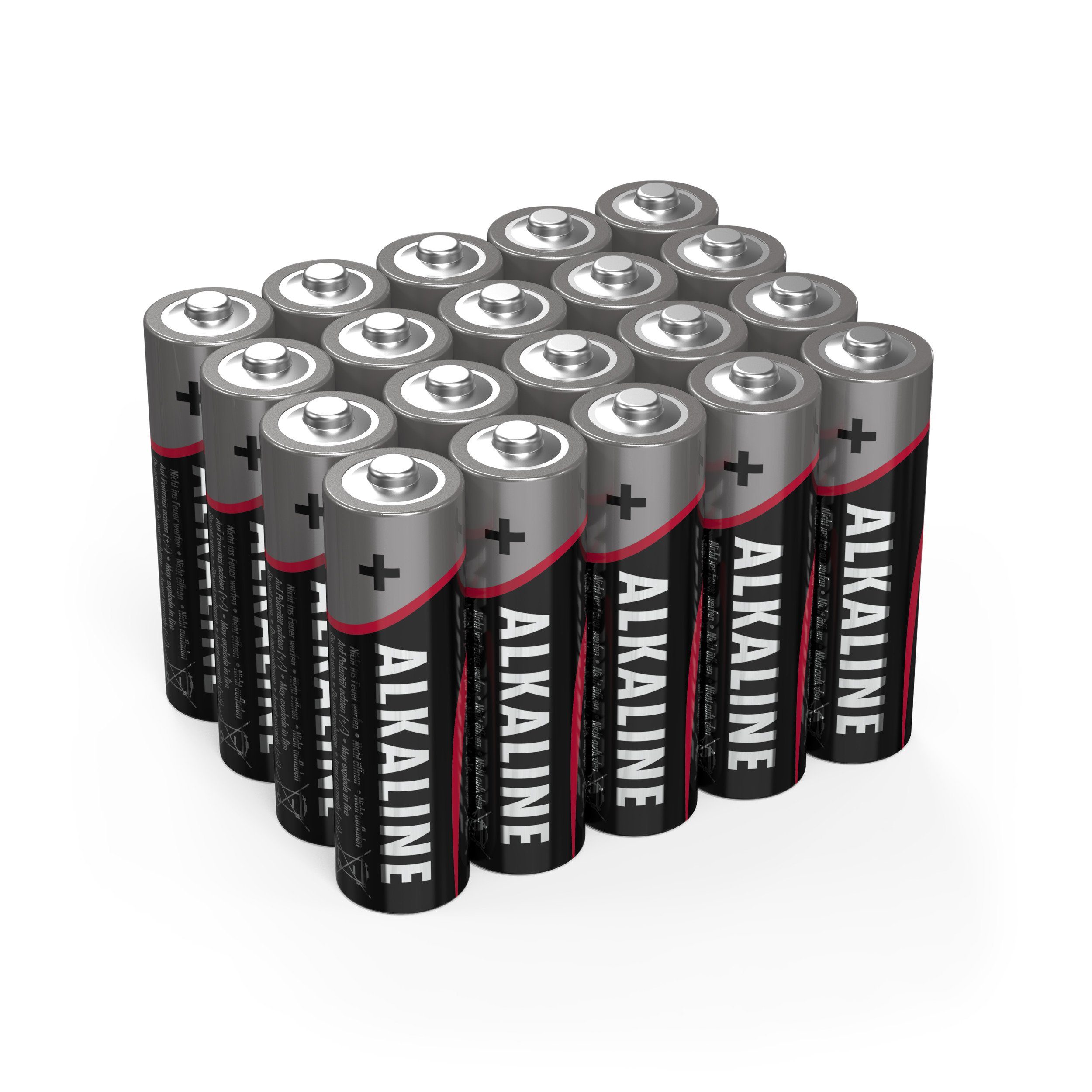 ANSMANN® 40x Alkaline Batterie AA Mignon 1,5V - LR6 AM3 MN1500 (40 Stück) Batterie