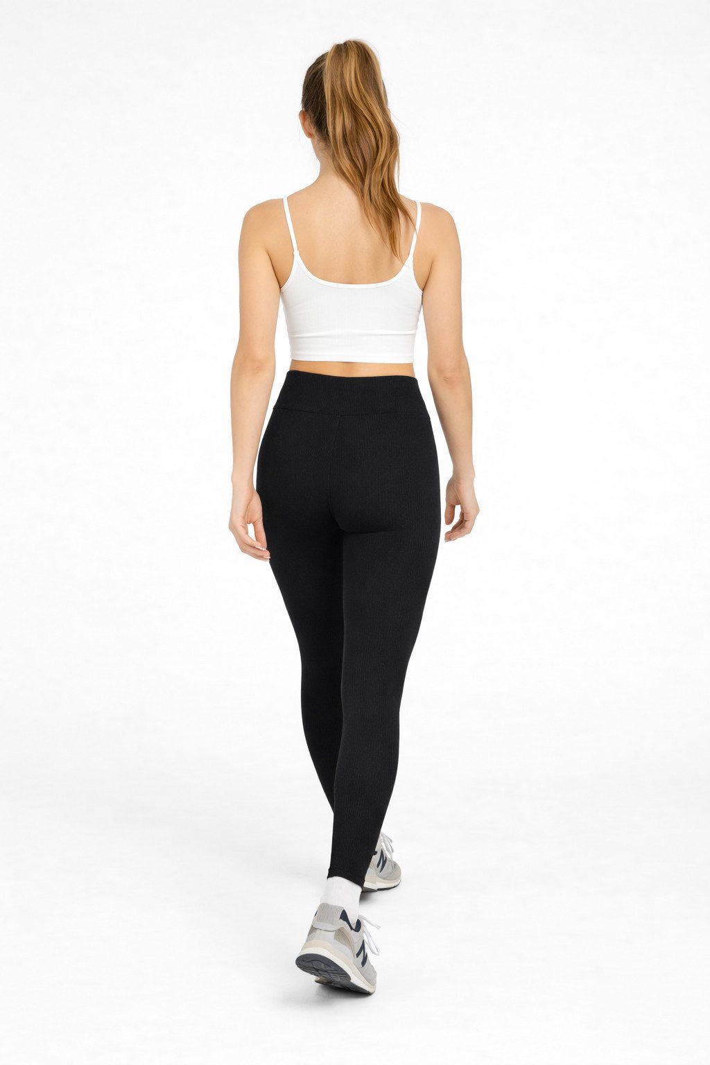 fashionshowcase Shapingleggings High Waist Damen Thermo Leggins gefüttert mit breitem Stretchbund körperbetonte Passform, wärmendes Innenfutter – Bild 4 von 5