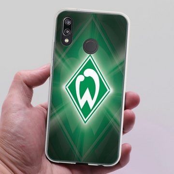 DeinDesign Handyhülle SV Werder Bremen Offizielles Lizenzprodukt Wappen Werder Bremen Laser, Huawei P20 Lite Silikon Hülle Bumper Case Handy Schutzhülle