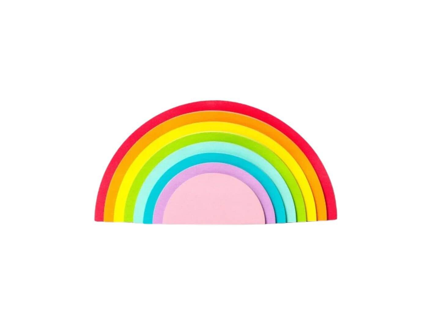 Legami Notizblock Selbstklebender Notizblock - Rainbow Thoughts