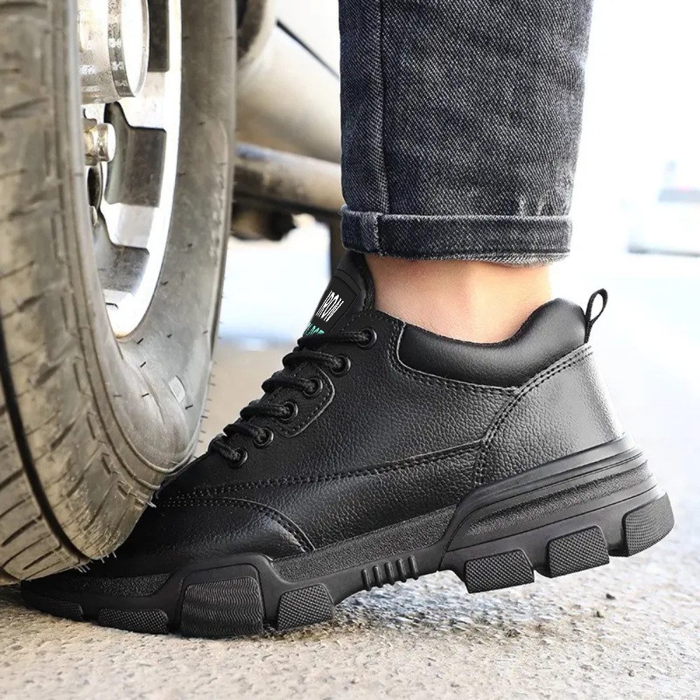 IRON FORCE S3 CE ISO zertifizierter Sicherheitsschuh (durchtrittsicher, bequem, leicht, rutschfest, atmungsaktiv) Stahlkappenschuhe Arbeitsschuhe Berufsschuhe sportlich elegant