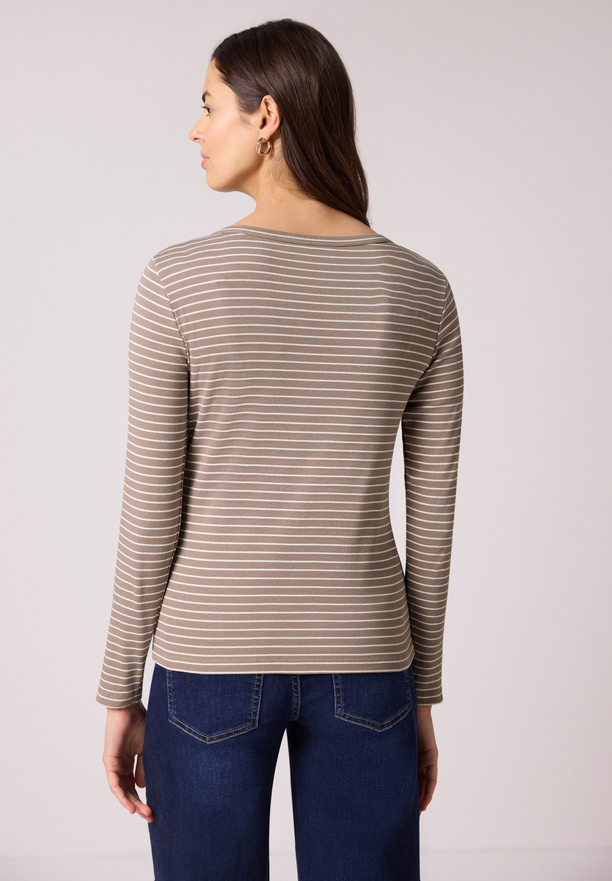 STREET ONE Langarmshirt im soften Baumwoll-Mix günstig online kaufen