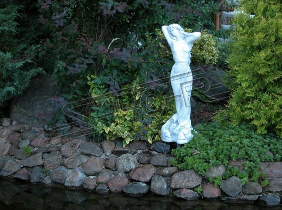 JVmoebel Skulptur Frau 69cm Skulptur Design Figur Statue Garten Figuren Statuen