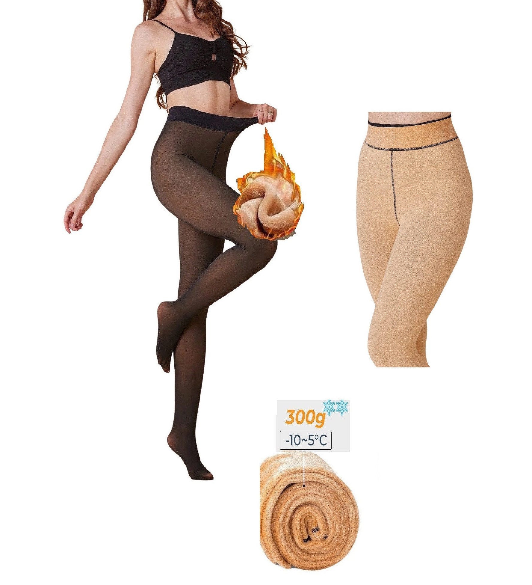 HEAT BOOSTER Thermostrumpfhose HEAT BOOSTER Damen Fleece Winter Thermo Stru günstig online kaufen