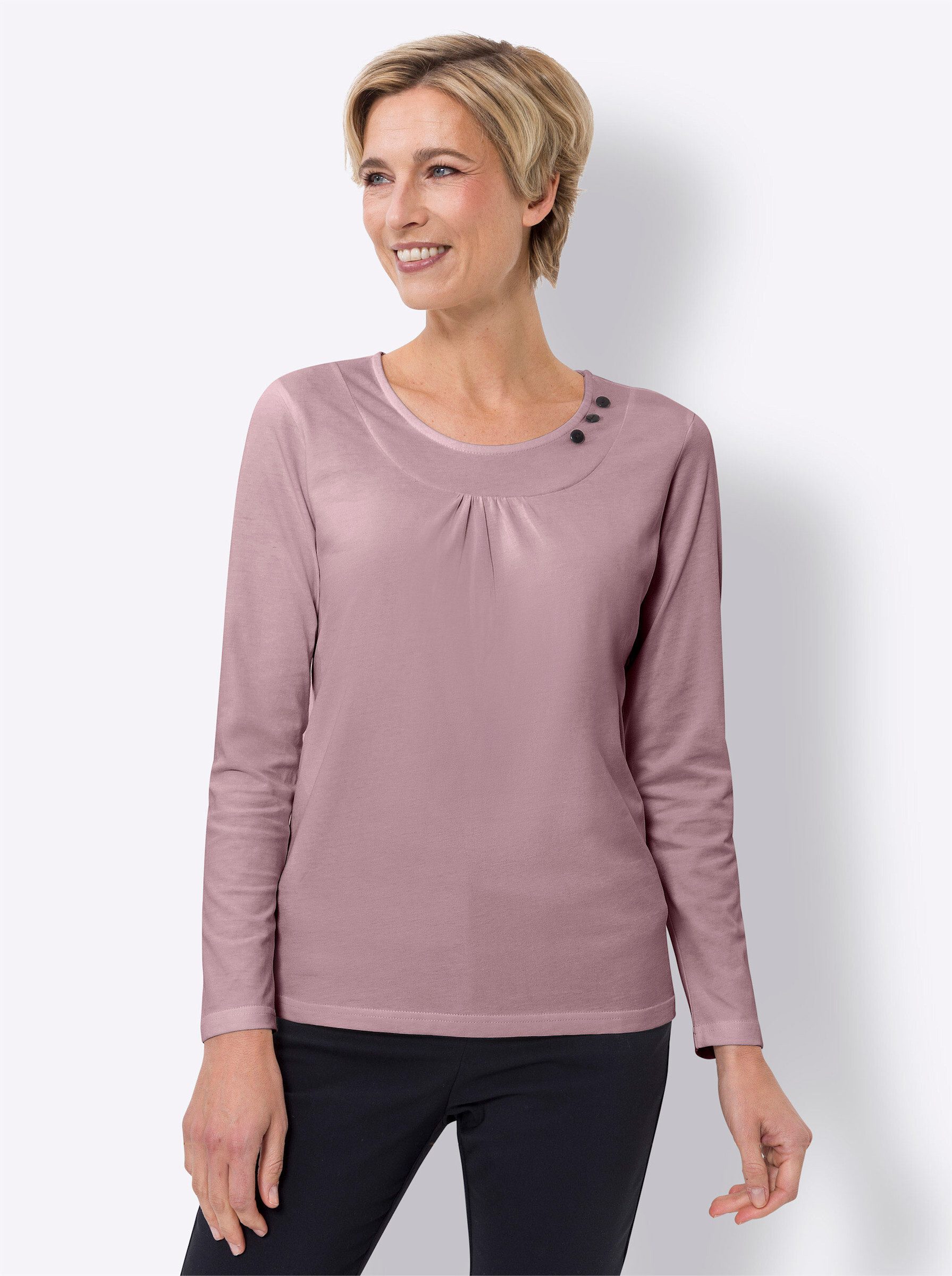 Classic Basics Rundhalsshirt "Rundhals-Shirt" 1 Stk. tlg. günstig online kaufen