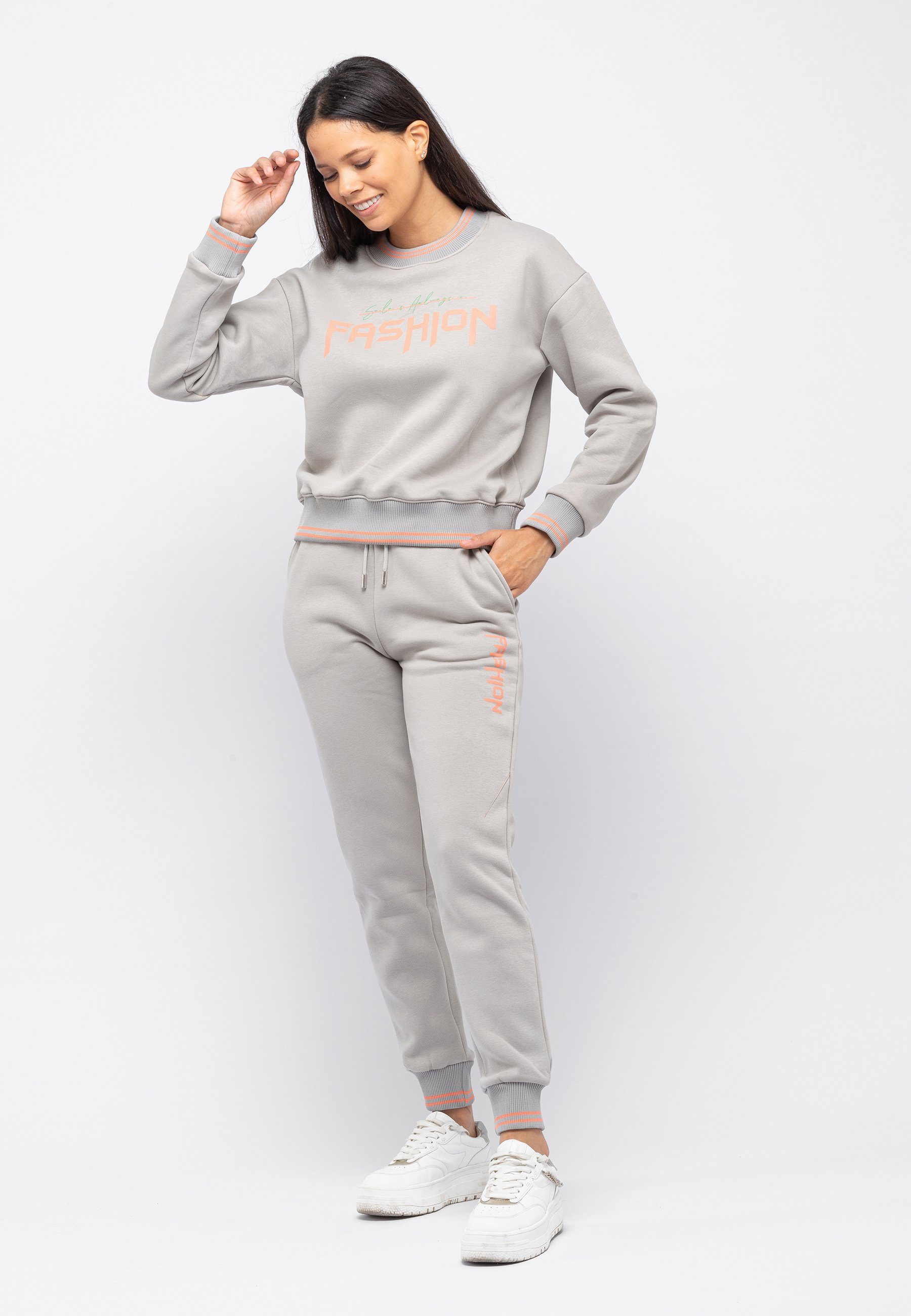 Tom Barron Trainingsanzug Tom Barron Women Casual Regular Size Tracksuit Wi günstig online kaufen