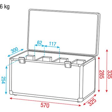 Show tec Transportbehälter Showtec Case for 4x Club par Value Line