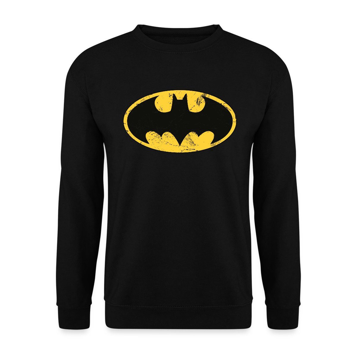 Spreadshirt Sweatshirt DC Comics Batman Logo Used Look Karneval Unisex Pullover (1-tlg)