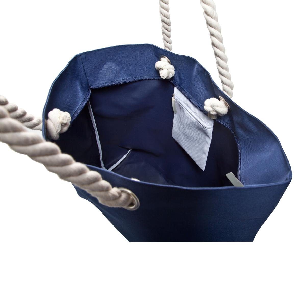 elasto Tragetasche Strandtasche "Miami Beach" mittel blau günstig online kaufen