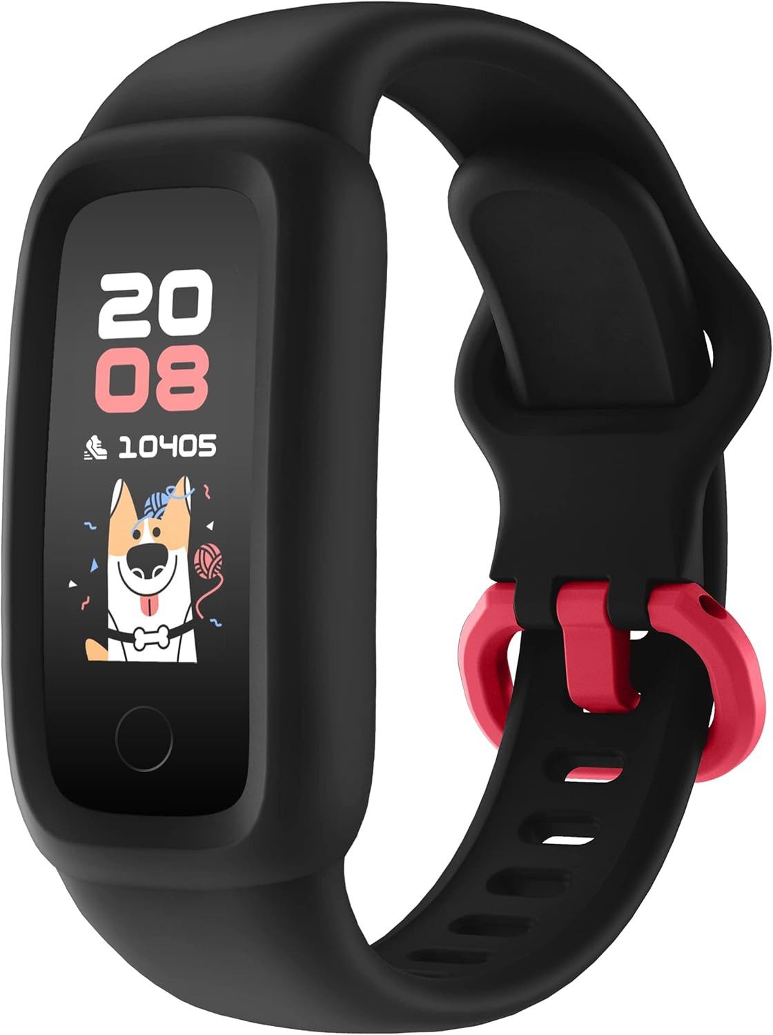 BIGGERFIVE BF200 Smartwatch (2,4 cm, Android iOS), Kinder Fitnessarmband mit Herzfrequenz, Schlaftracking