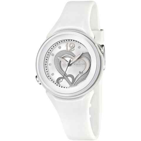 CALYPSO WATCHES Quarzuhr K5576/1, Armbanduhr, Damenuhr, mit Herzmotiv