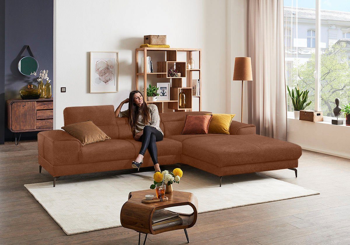 W.SCHILLIG Ecksofa "piedroo, Designsofa mit tollem Sitzkomfort, L-Form", Ko günstig online kaufen