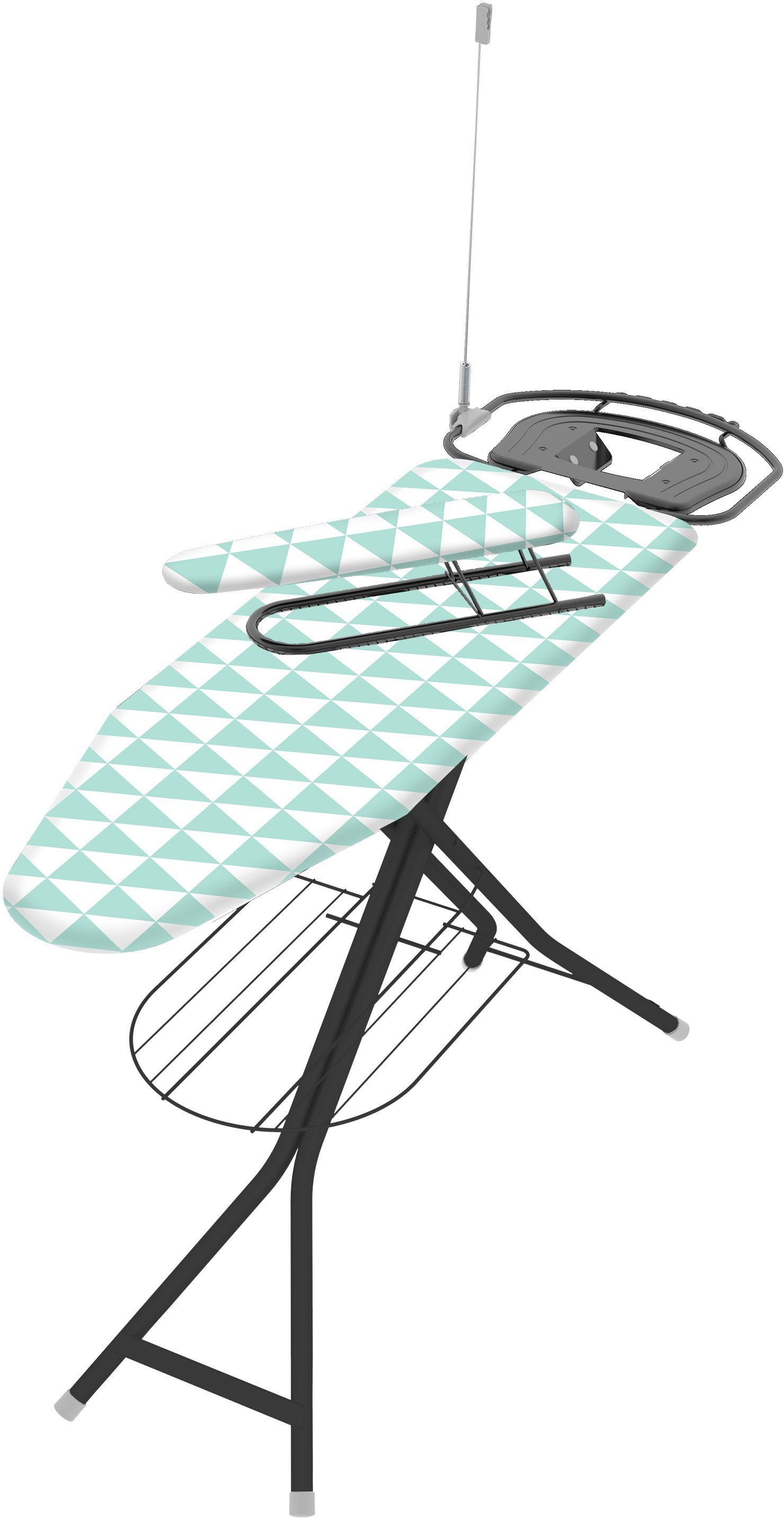 Bischof Bügelbrett Aquario, Bügelfläche 120x40 cm, inklusive Ärmelbrett, Made in Italy – Bild 2 von 4